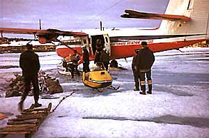 Twin Otter and Ski-doo